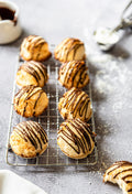 Kokosmakronen met melkchocolade garnering