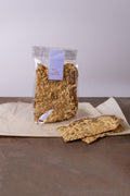 Kaas desemcrackers, maanzaad, sesam lijnzaad (zonder zout)